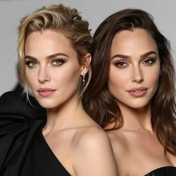 portrait of beautiful amber heard and gal gadot hybrid by mario testino, headshot, detailed, award winning, sony a 7 r