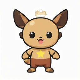 cute miss mascot nidorino nidorino nidorino super hero sticker art, cronobreaker, beeple game icon