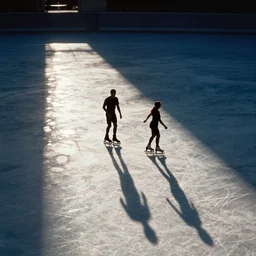 skaters scene photo by weegee