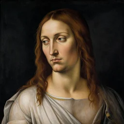 a Greek man with long brown hair, Sandro Botticelli