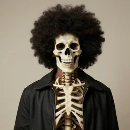 skeleton with an afro, brook aka soul king