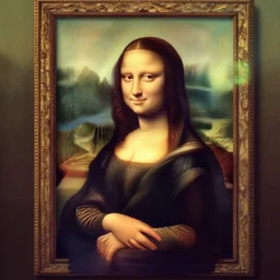 the Mona Lisa in the style of Studio Ghibli n- 6