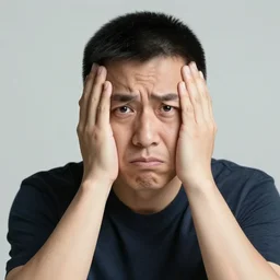 worried facial expression