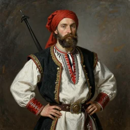 Golum in style of Reply of the Zaporozhian Cossacks, Ilya Repin