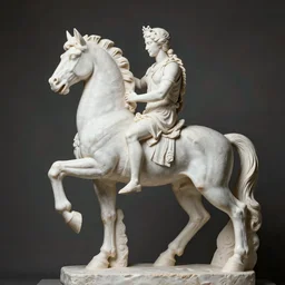 studio photo of a white greek statue of a centaur!!! centaur centaur, human horse chimera, human torso horse body, taur, centaur, chiron