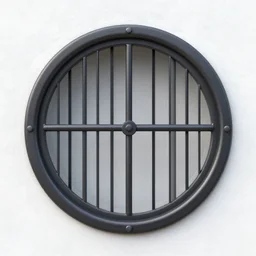 circular gate in a wall