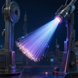 fiber - optics by artstation, deviantart, artfol, artslant artbox, cgsociety, gfxartist, artful, zatista, artpal, instagram, blendernation, frank stella, beeple, giger, kopera, zawadzki, synth - wave, hyperrealism, futurism 4 k, octane render