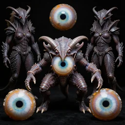 d & d agate beholder, still frame from'evil venus beholders'movie by rembrandt, d & d evil eye beholder 5 e on black background by malczewski, fantasy eye of beholder on black background by jakub rozalski, baldures gate beholder by giger on black