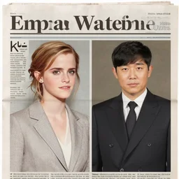 original newspaper from the day emma watson married kim jong - un