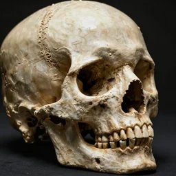 skulls, fine details, photorealistic, intricate complexity, extremely detailed, very sharp, in the style of albrecht durer,