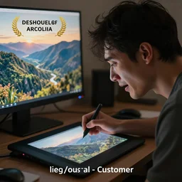 an artist cries into their graphics tablet after losing yet another customer to ai generated art