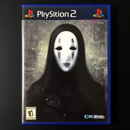 The no face woman, game poster printed on playstation 2 video game box , Artwork by Sergey Kolesov, cinematic composition