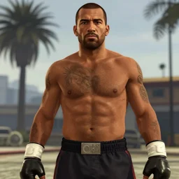 daniel cormier in gta san andreas, game screenshot