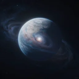 minimalist smooth cinematic render of atmospheric space, nebula, homeworld skies, volumetric lighting
