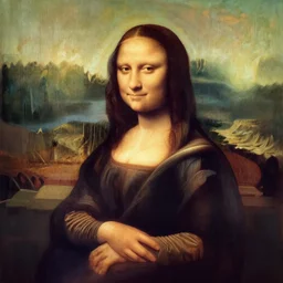 Mona Lisa painted by Bob Ross