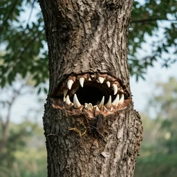tree with sharp teeth