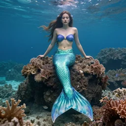 realistic mermaid, 4 k uhd