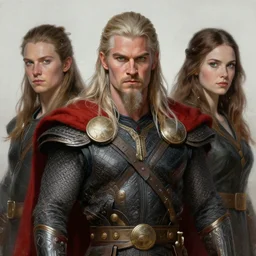 concept art portrait painting of odin - the king of the aesir gods by james gurney and alix branwyn and leesha hannigan, trending on artstation, detailed