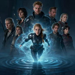 masterpiece concept art by thomas blackshear, imogen poots as a space templar fly magic ripples, octane render matte painting, extremely emotional, cinematic moody colors, realistic shaded lighting poster by hsiao ron chen, ilya kuvshinov, magali villeneuve, artgerm, jeremy lipkin and michael garmash and rob rey, christophe vacher