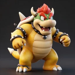 3d render of bowser high detail