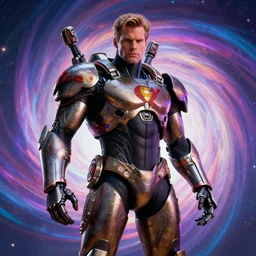 movie still frame, armored and weaponized superhero cyborg 9 0 s image style, a psychedelic vortex in the background, intricate details, beautiful composition, masterwork 8 k, cgi, by ridley scott, james cameron, zack snyder and michael bay