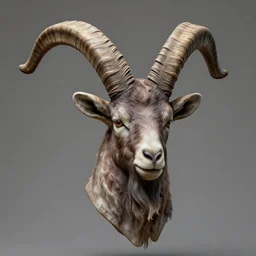 man with goat horns, art station concept, 4 k, highly detailed