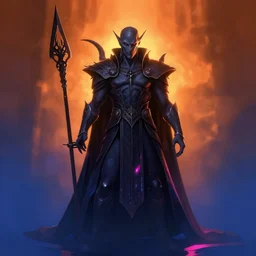 sauron, trending on artstation, trending on deviantart, backlight, orange light, blue shadows, pink reflections