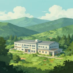 🏥🏞️, digital Art, Greg rutkowski, Trending artstation,cinematographic