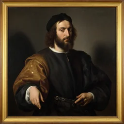 a painting in the style of giorgio vasari and in the style of ross tran.