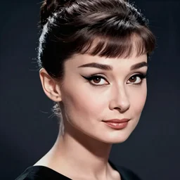korean audrey hepburn, detailed cyberpunk portrait by tim doyle