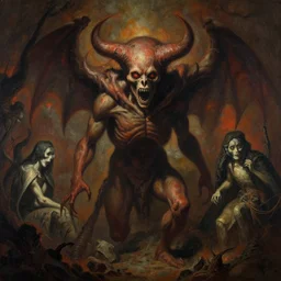 a creepy painting of hell. by miles johnston, stephen gammell, gustave dore and zdzisław beksinski. volumetric light, detailed, rendered in octane