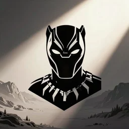 black panther stencil silhouette svg vector