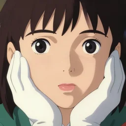 close - up, accurately shaped face, volumetric light, elbow gloves. by takashi takeuchi, yoshiyuki sadamoto, amagaitaro, makoto shinkai, krenz cushart, asao urata, pixiv. 9 0 s