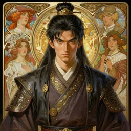 a highly detailed portrait of goku as a medieval chinese prince, beautiful detail and color, art by john collier and albert aublet and krenz cushart and artem demura and alphonse mucha, volumetric lighting, octane render, 4 k resolution, trending on artstation, masterpiece
