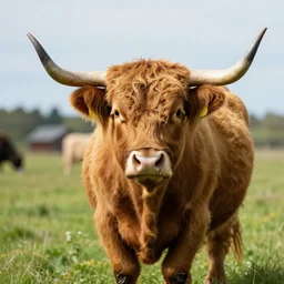 photography of highland cow