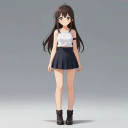 anime style female accurate design
