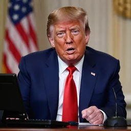 Donald Trump as a Twitch streamer ranting