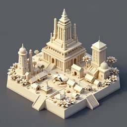 a low poly isometric render of a kerala village in the style of monument valley, floral! intricate, elegant, highly detailed, artstation, smooth, sharp focus, illustration, art by artgerm and greg rutkowski, horizon zero dawn 8 k