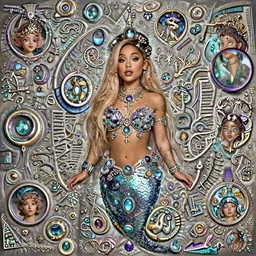 ariana grande charming mermaid dreamlke with jewelry, character art, art by artgerm lau and kyoung hwan kim and and ilya kuvshinov and john singer sargent, hyperdetailed, 8 k realistic, symmetrical, frostbite 3 engine, cryengine, dof, trending on artstation, digital art