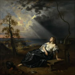misa amane. by by rembrandt, by konstantin razumov
