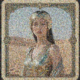 innovative avant - garde art, deco fashion, asian women, highly detailed, photorealistic portrait by android jones, serene desert setting, crisp quality and light reflections, octane render, taror card with ornate border frame