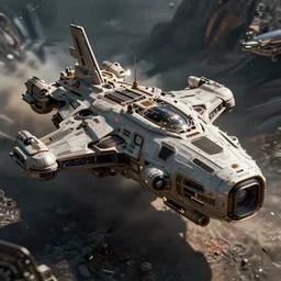 cyberpunk spaceship, intricate unreal engine render