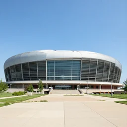 hubert h humphrey metrodome building from outside