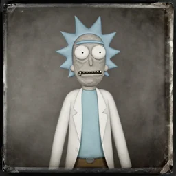 tintype photo of rick and morty. 1 8 8 0 s