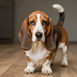 a feline basset hound - cat - hybrid, animal photography