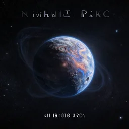 an indie rock album cover of an interstellar object against a star field.
