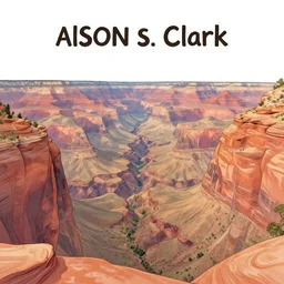 a drawing of a canyon, an album cover by alson s. clark, tumblr contest winner, underground comix, concert poster, official art, poster art