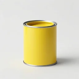 can of paint, minimal, modern, solid colors, yellow