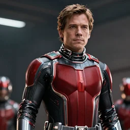 if Chris Rankin was Ant Man, cinematic, epic, cool, photo realistic, 4k, high detail
