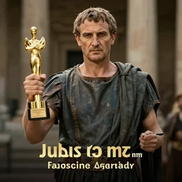 cinematic film still of Julius Caesar, award winning photograph